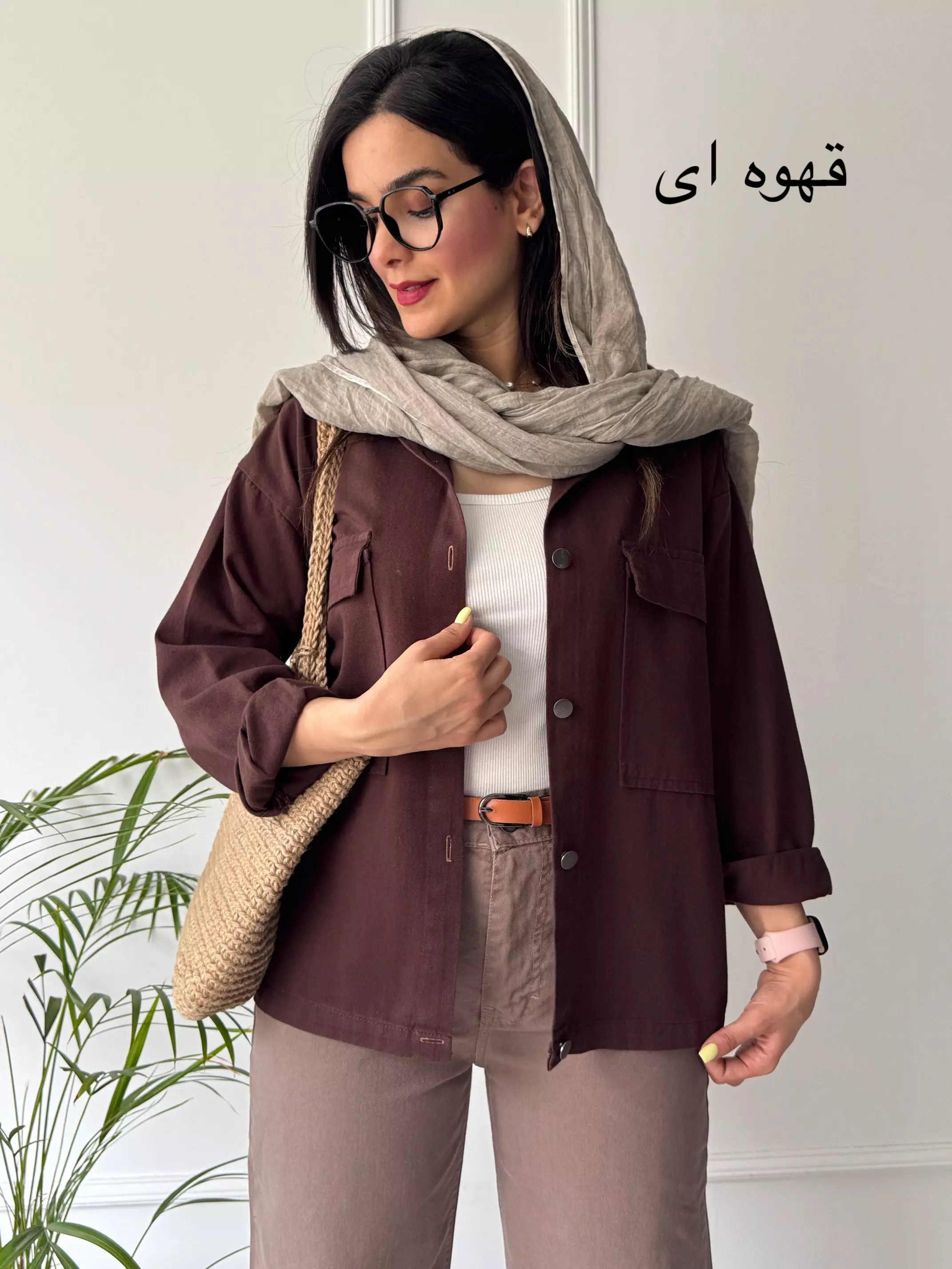 مانتو کتان یاسمین